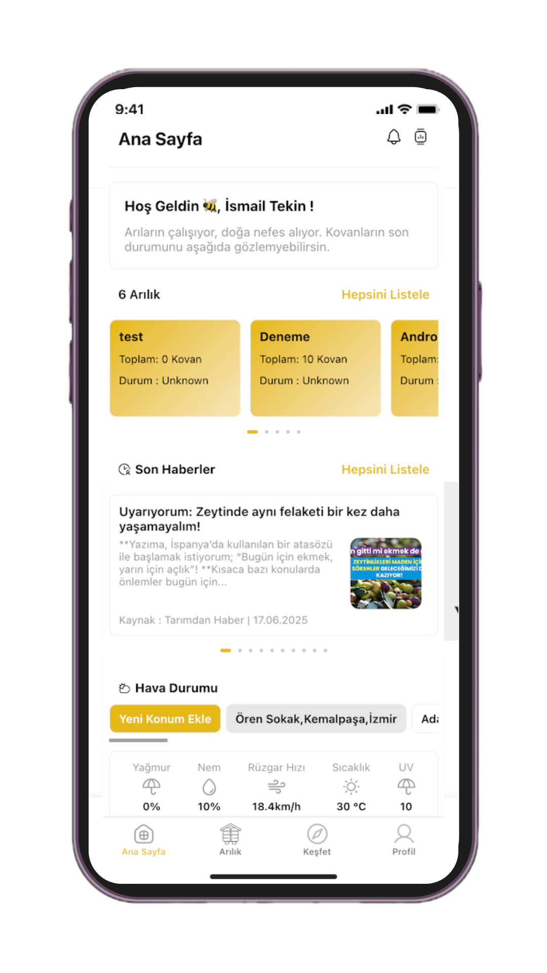 motesari projesi ve uygulaması